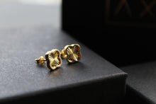 Load image into Gallery viewer, 9ct Yellow Gold Rainbow Petal Stud Earrings
