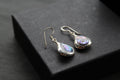 Abalone Shell & Shiva Eye Double Sided Earrings - Swax Jewellery Barmouth