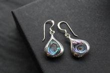 Load image into Gallery viewer, Abalone Shell &amp; Shiva Eye Double Sided Earrings
