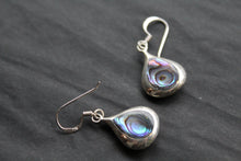 Load image into Gallery viewer, Abalone Shell &amp; Shiva Eye Double Sided Earrings
