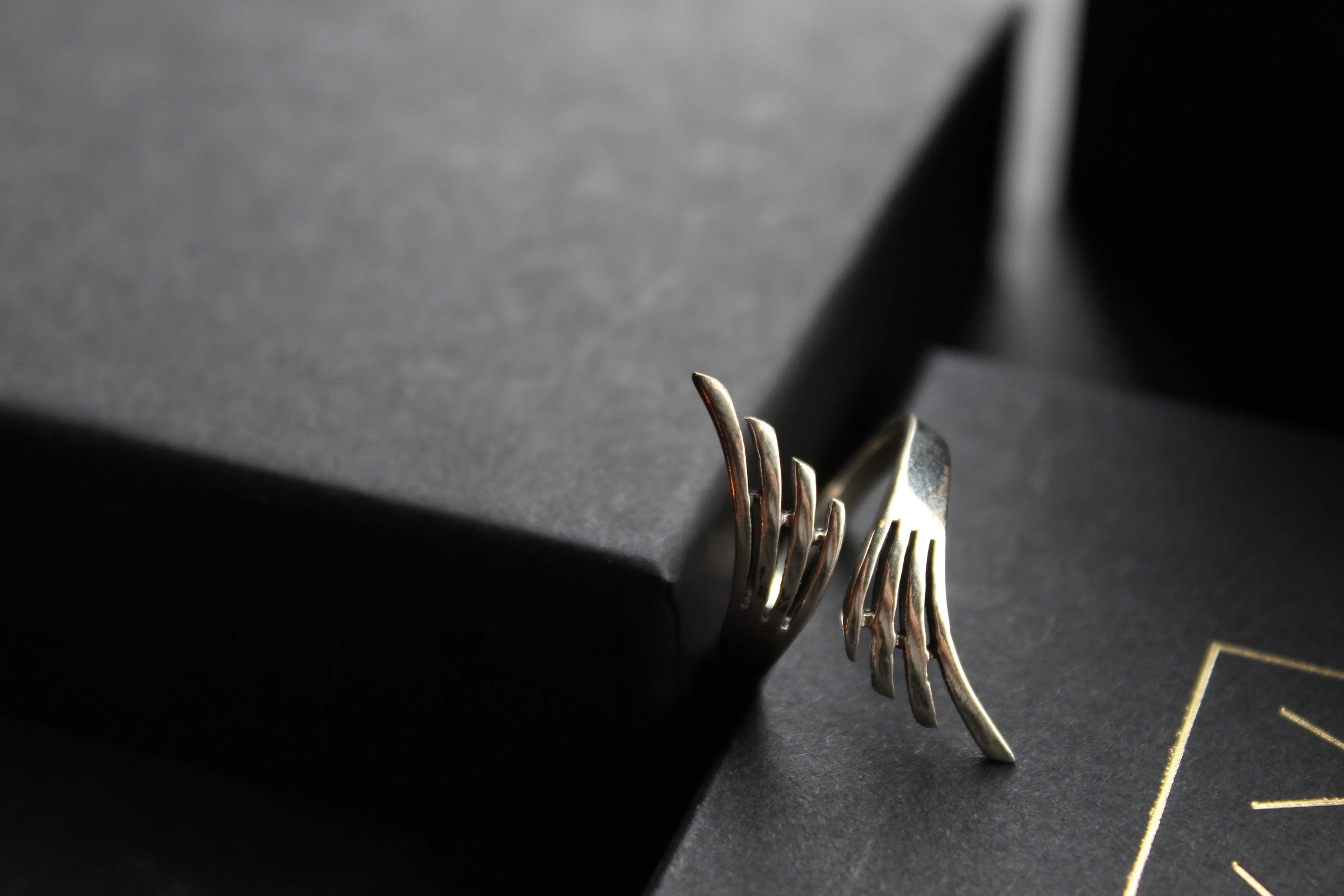 Abstract Feather Ring - Swax Jewellery Barmouth