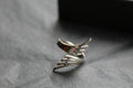 Abstract Feather Ring - Swax Jewellery Barmouth