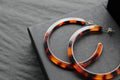 Acrylic Circle Hoop Stud Statement Earrings - Swax Jewellery Barmouth