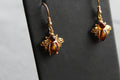 Amber Bumble Bee Drop Earrings - Swax Jewellery Barmouth