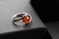 Amber Oval Ring - Swax Jewellery Barmouth