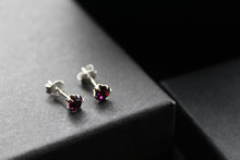 Load image into Gallery viewer, Amethyst Austrian Crystal Studs
