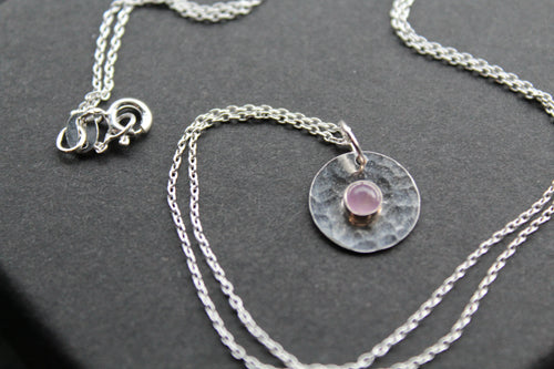 Amethyst Stone Set Necklace - Swax Jewellery Barmouth