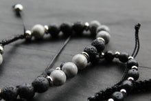 Load image into Gallery viewer, Anchor &amp; Lava Bead Bracelet
