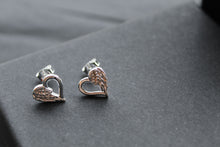 Load image into Gallery viewer, Angel Heart Studs
