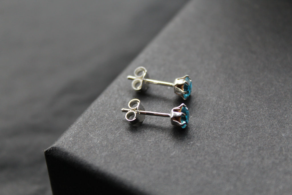 Aqua Austrian Crystal Studs