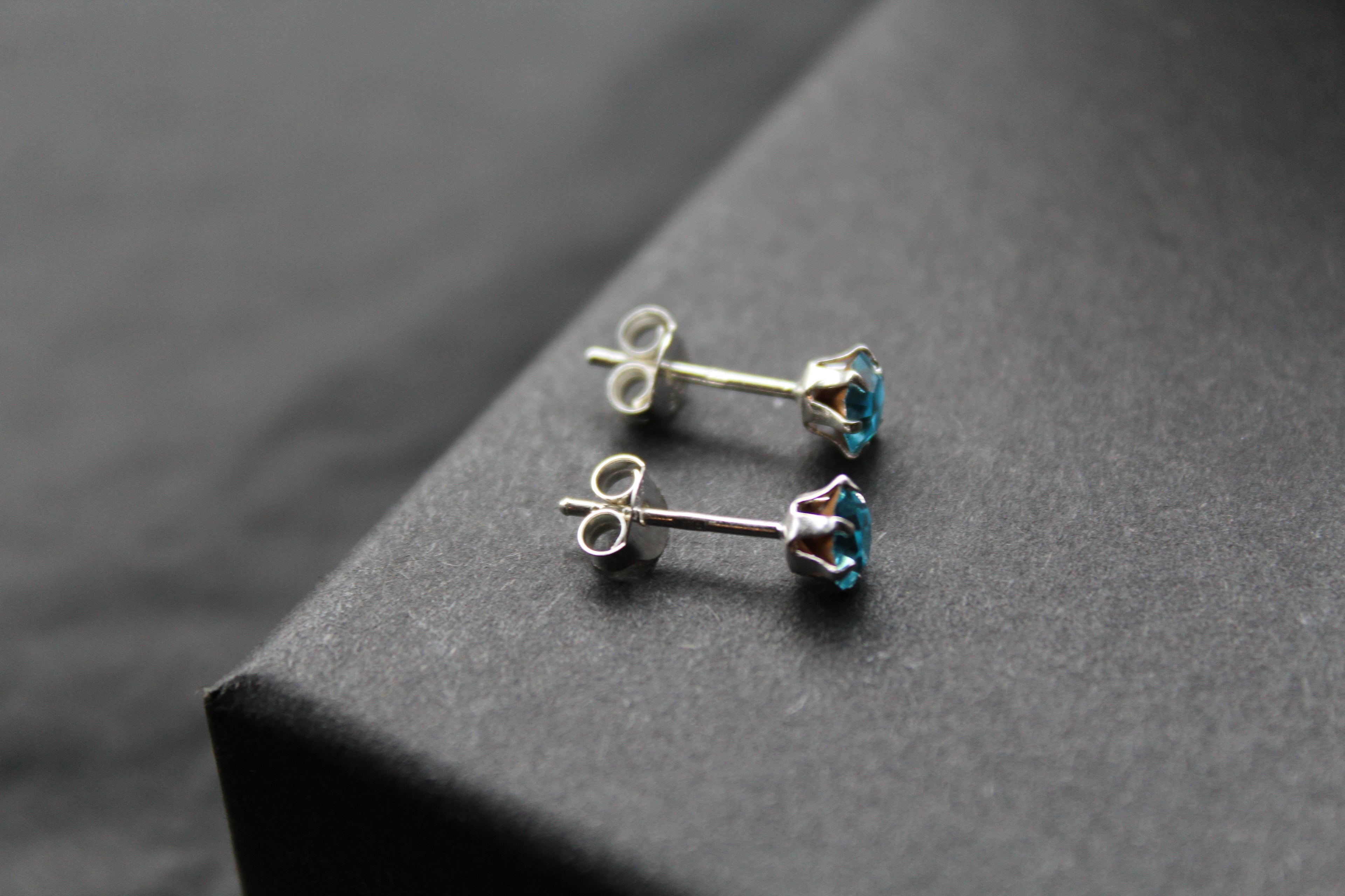 Aqua Austrian Crystal Studs