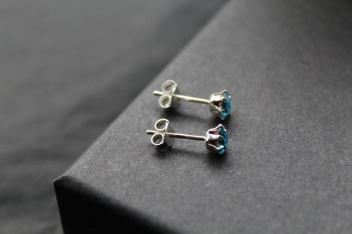 Aqua Austrian Crystal Studs