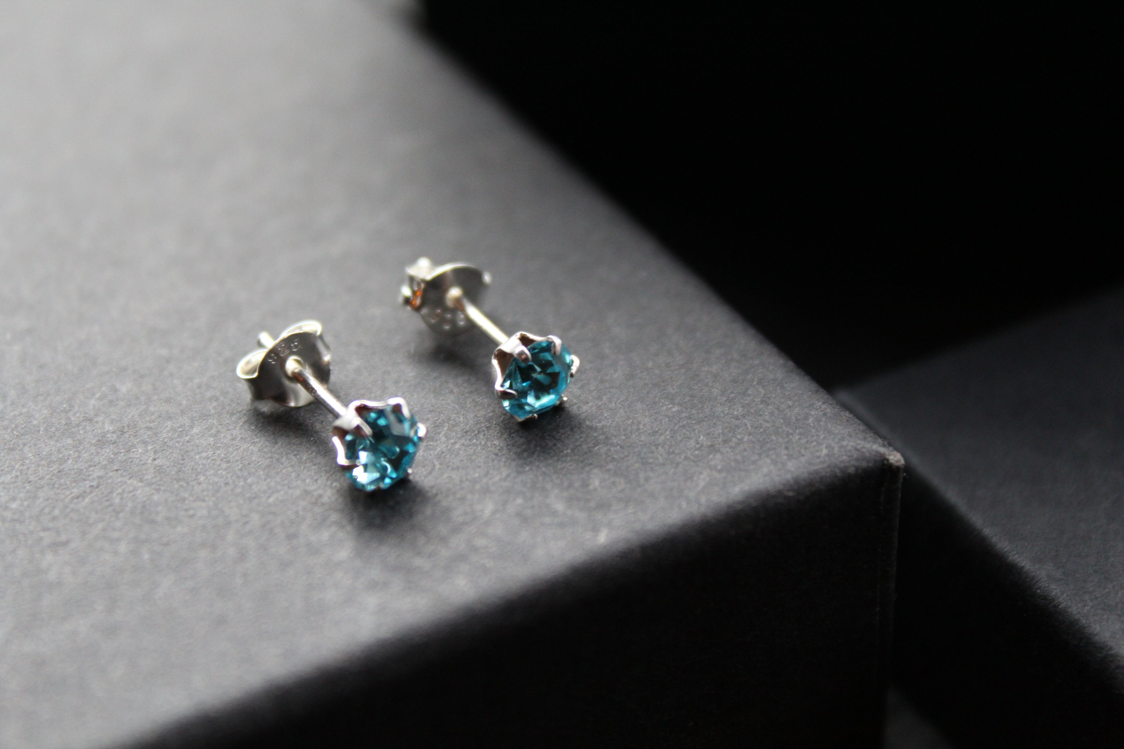 Aqua Austrian Crystal Studs