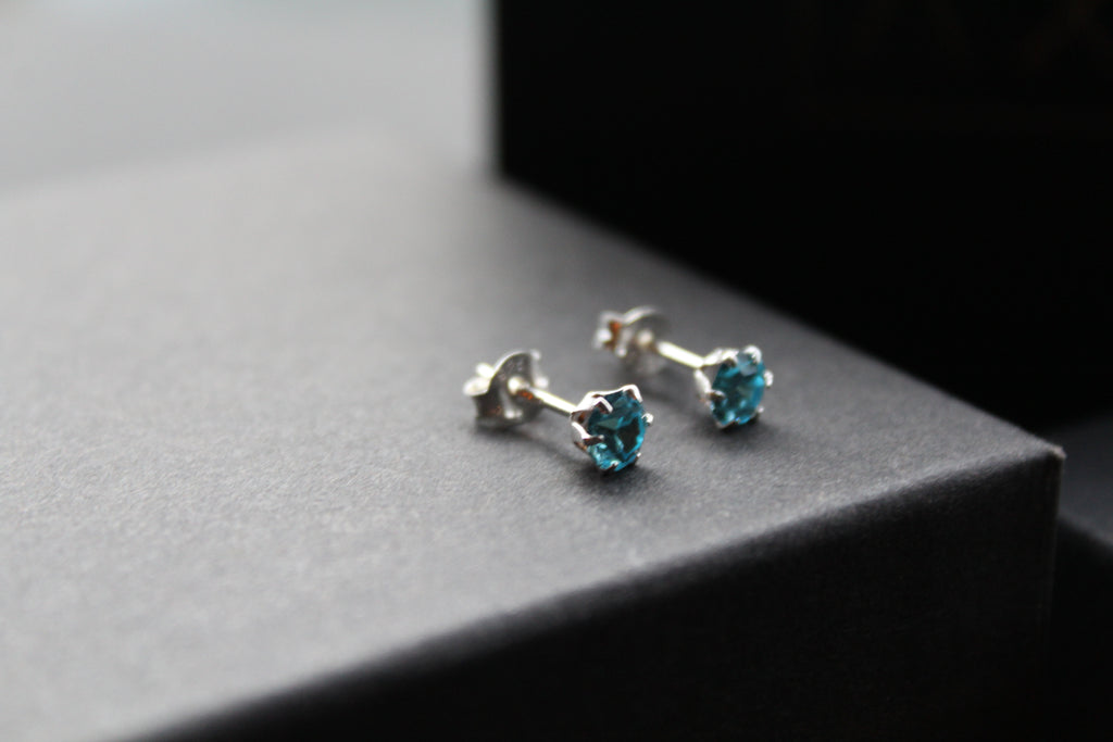 Aqua Austrian Crystal Studs