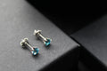 Aqua Austrian Crystal Studs