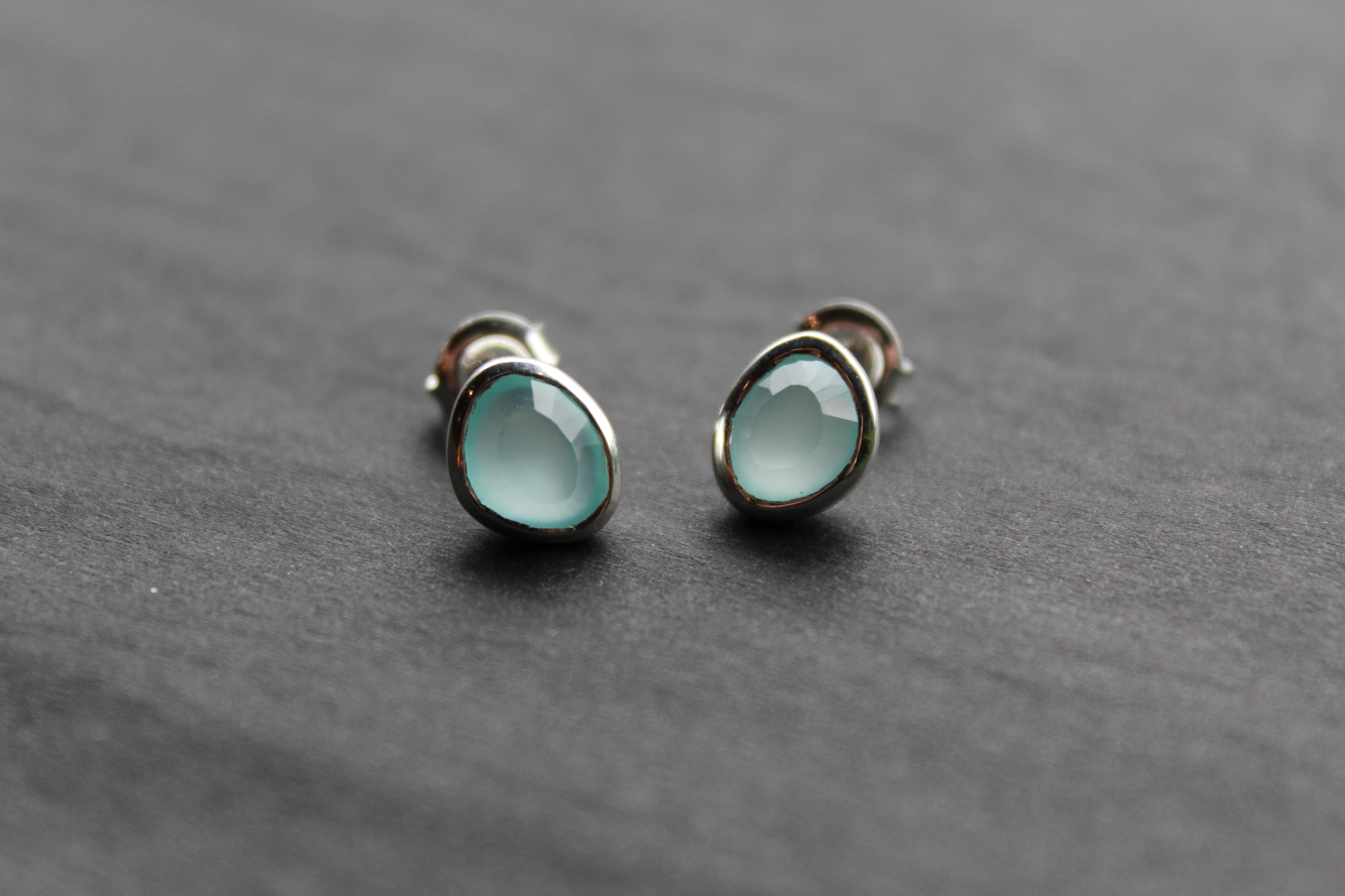 Aqua Paraiba Princess Studs