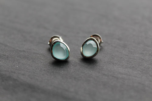Aqua Paraiba Princess Studs