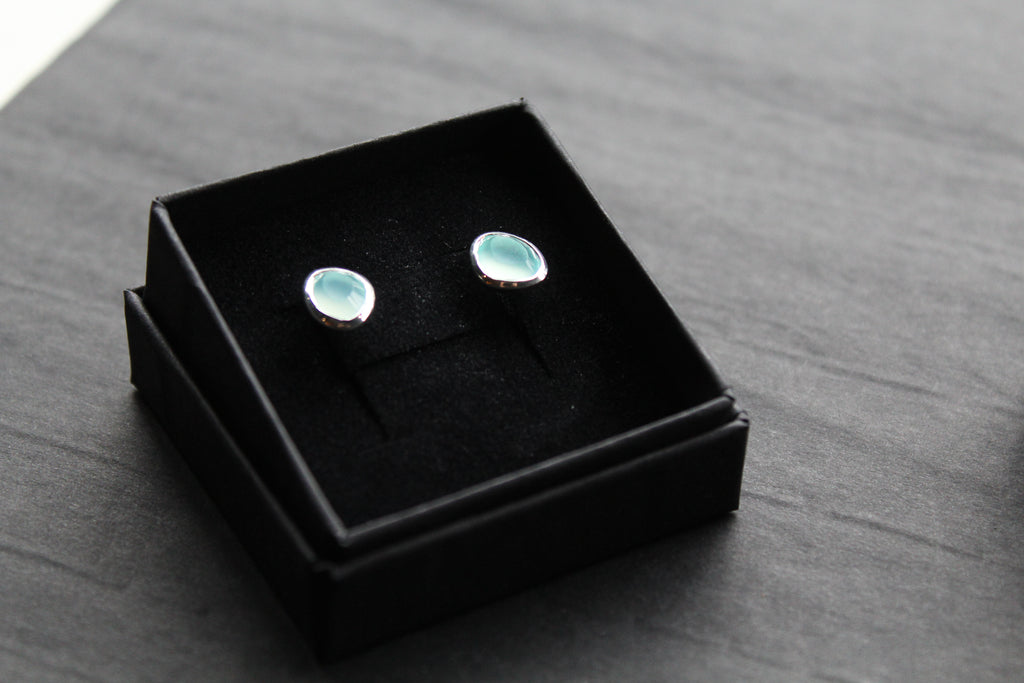 Aqua Paraiba Princess Studs