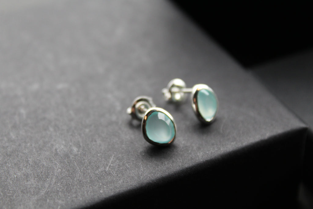 Aqua Paraiba Princess Studs
