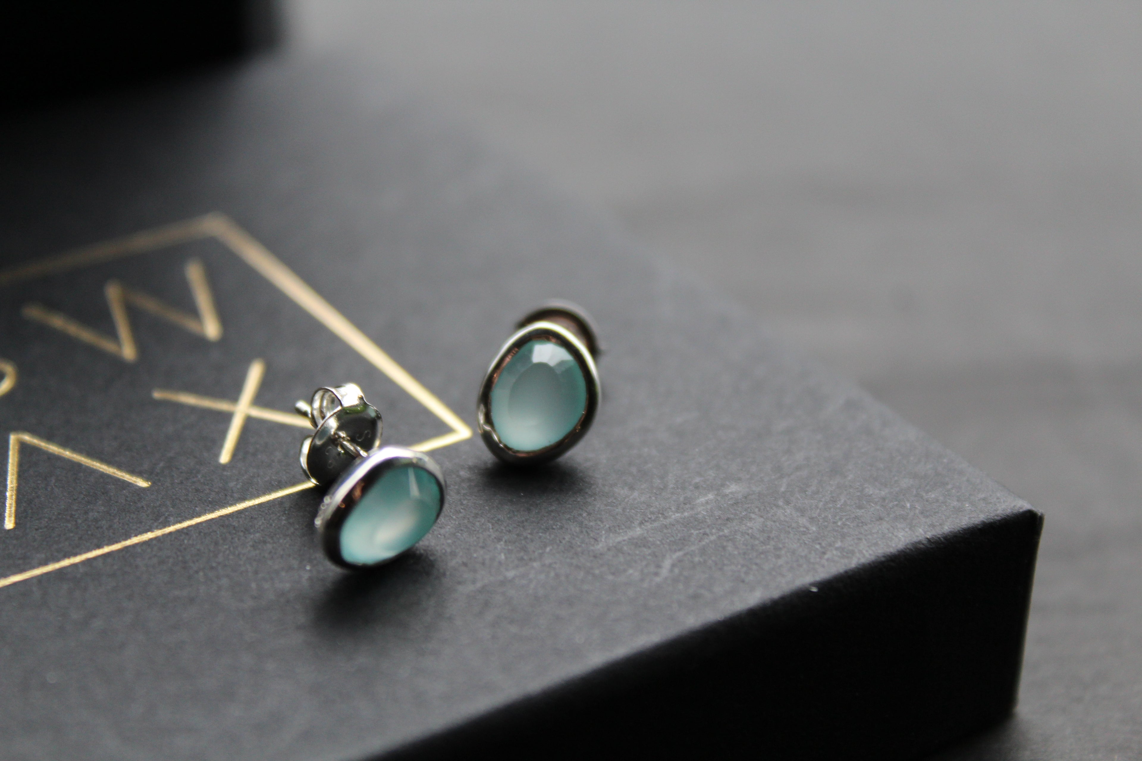 Aqua Paraiba Princess Studs
