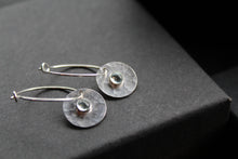 Load image into Gallery viewer, Aquamarine Stone Set Earrings
