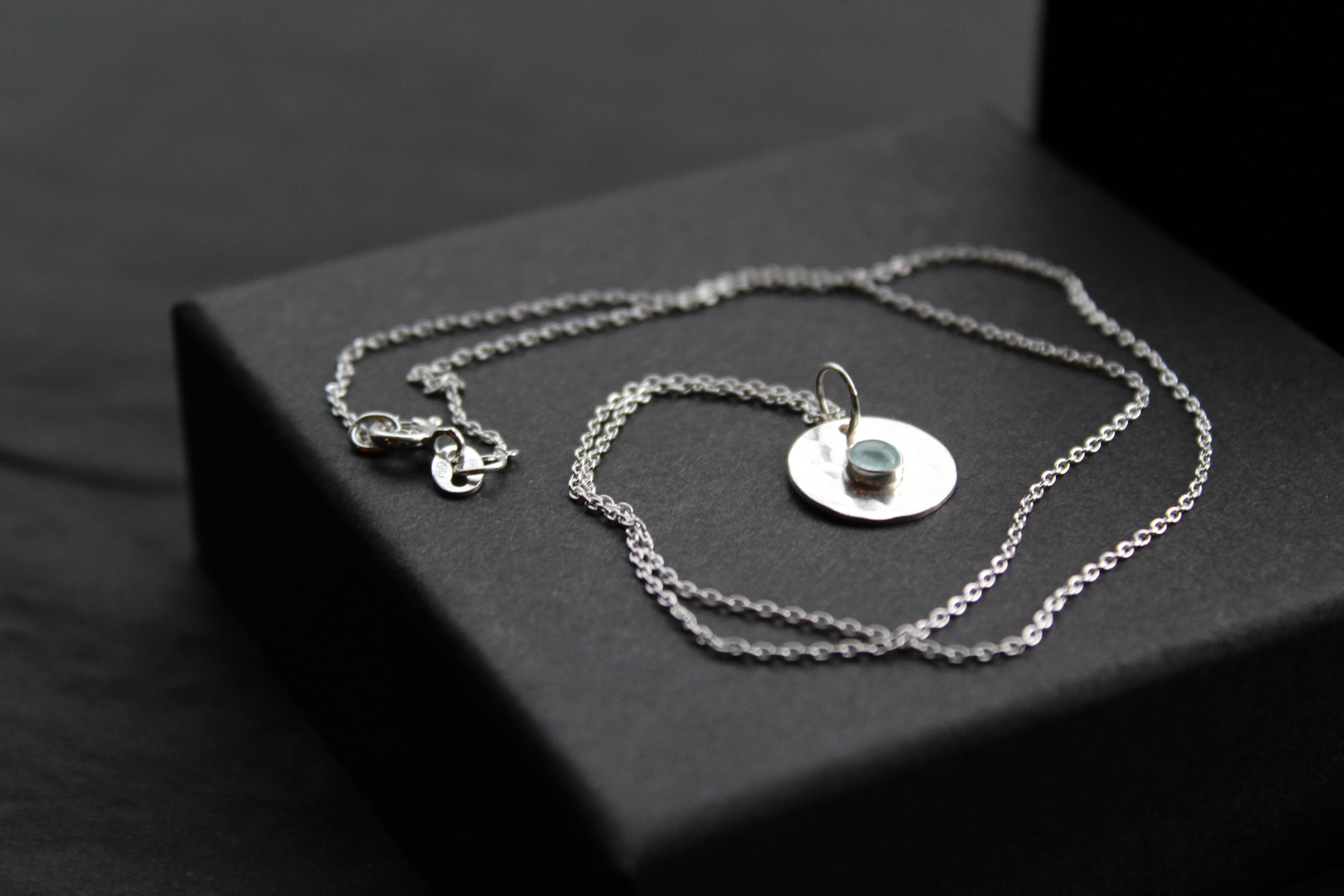 Aquamarine Stone Set Necklace