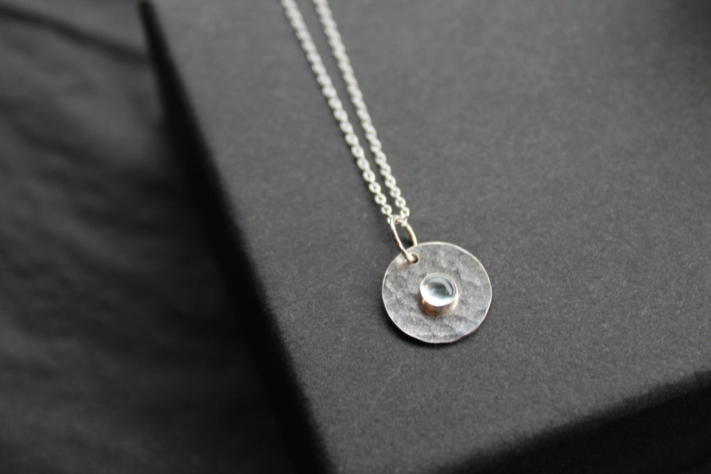 Aquamarine Stone Set Necklace