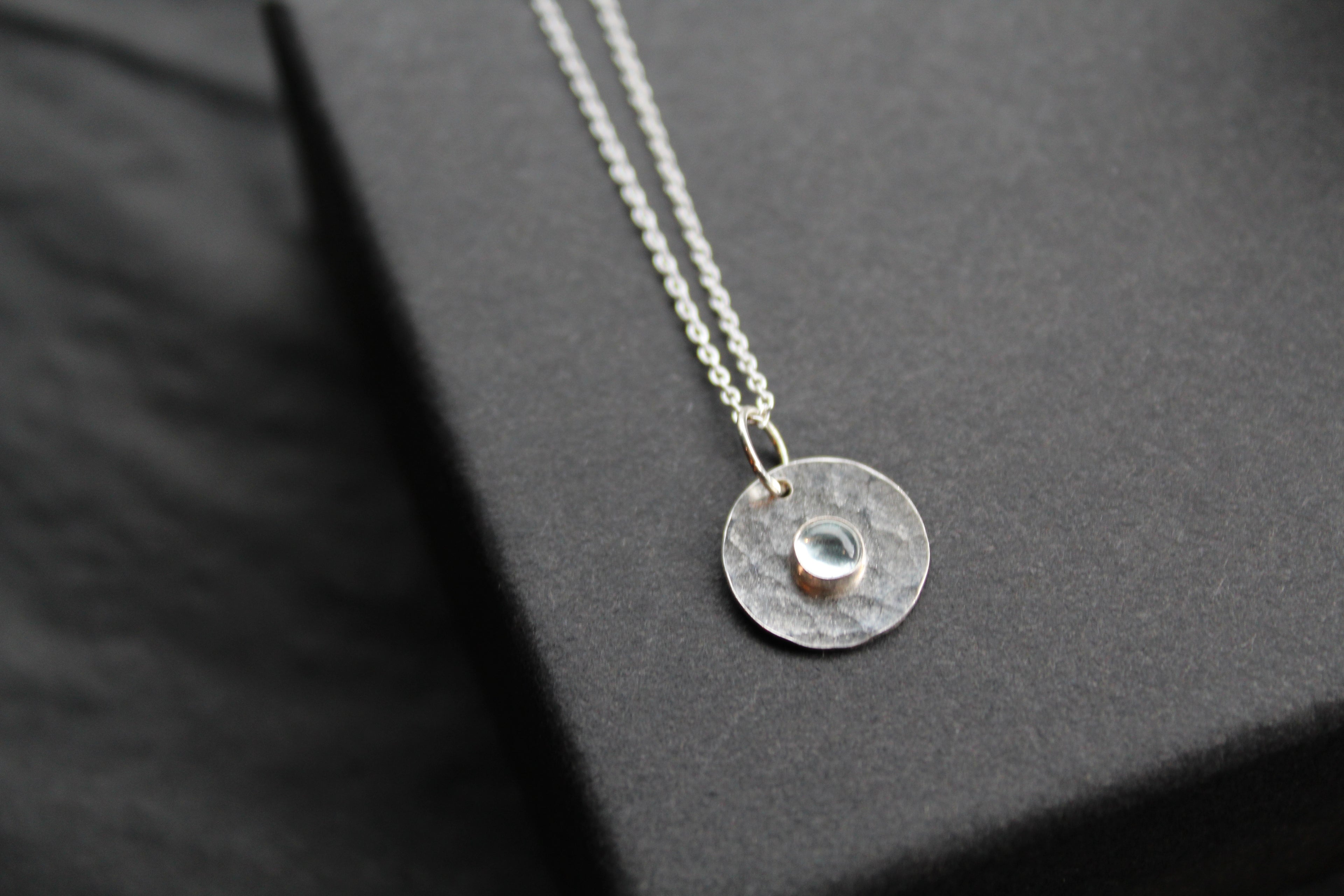 Aquamarine Stone Set Necklace