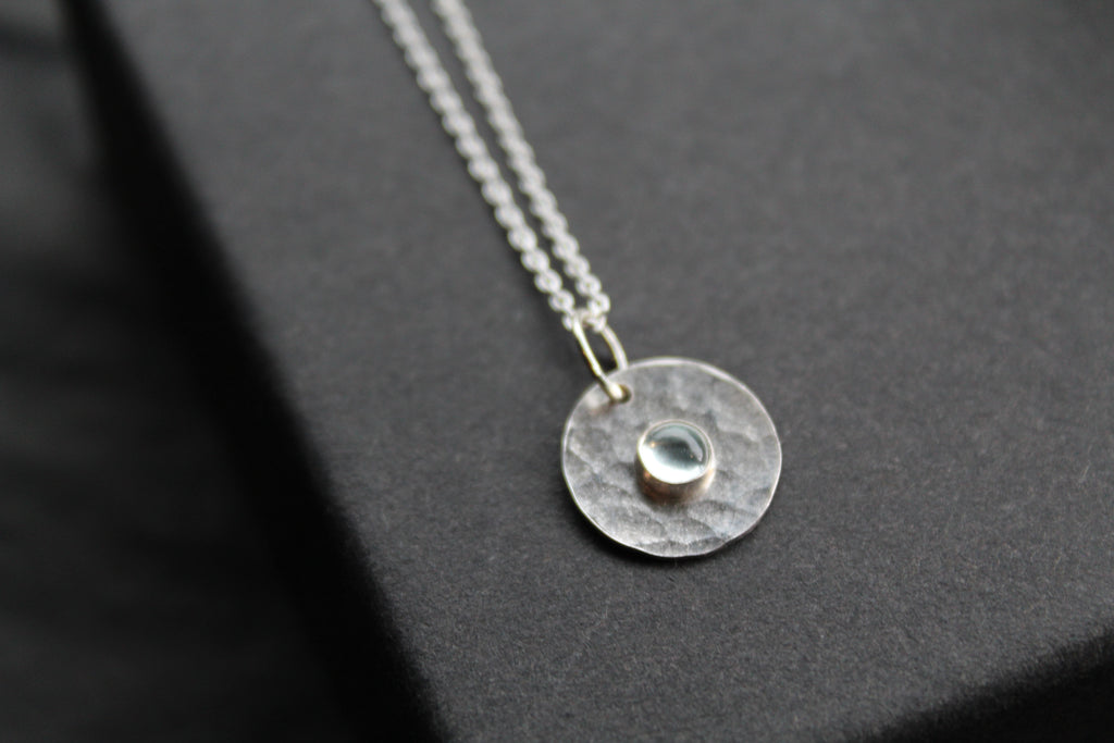 Aquamarine Stone Set Necklace