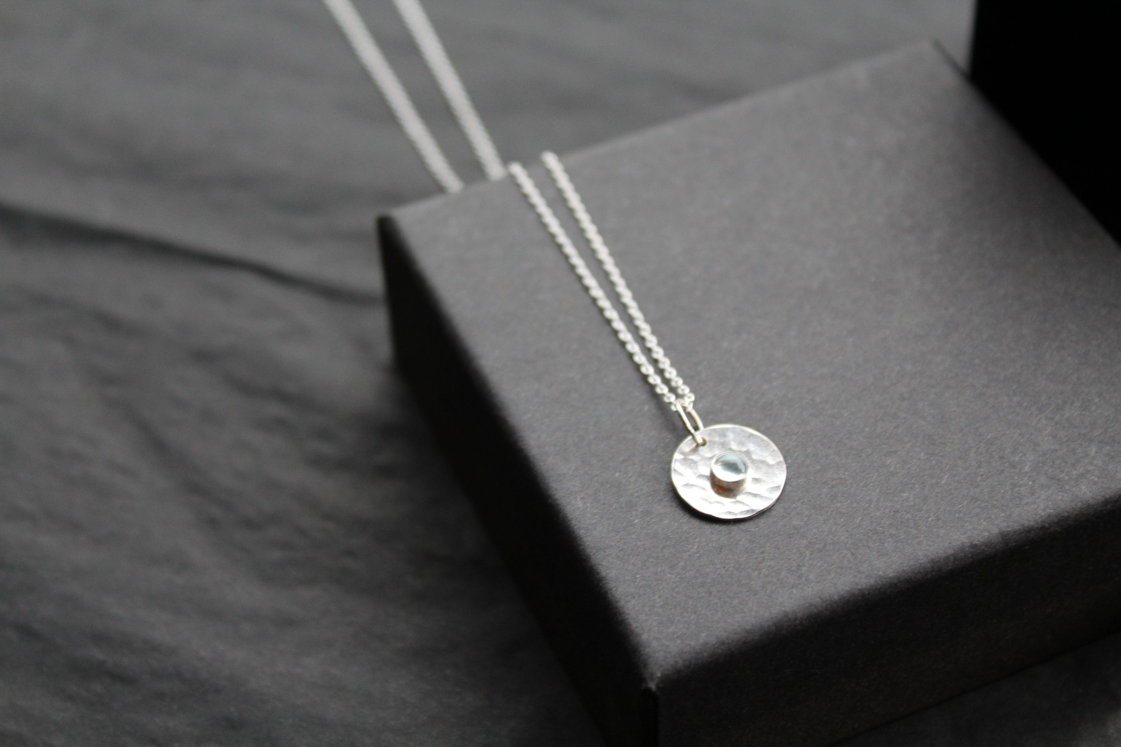 Aquamarine Stone Set Necklace