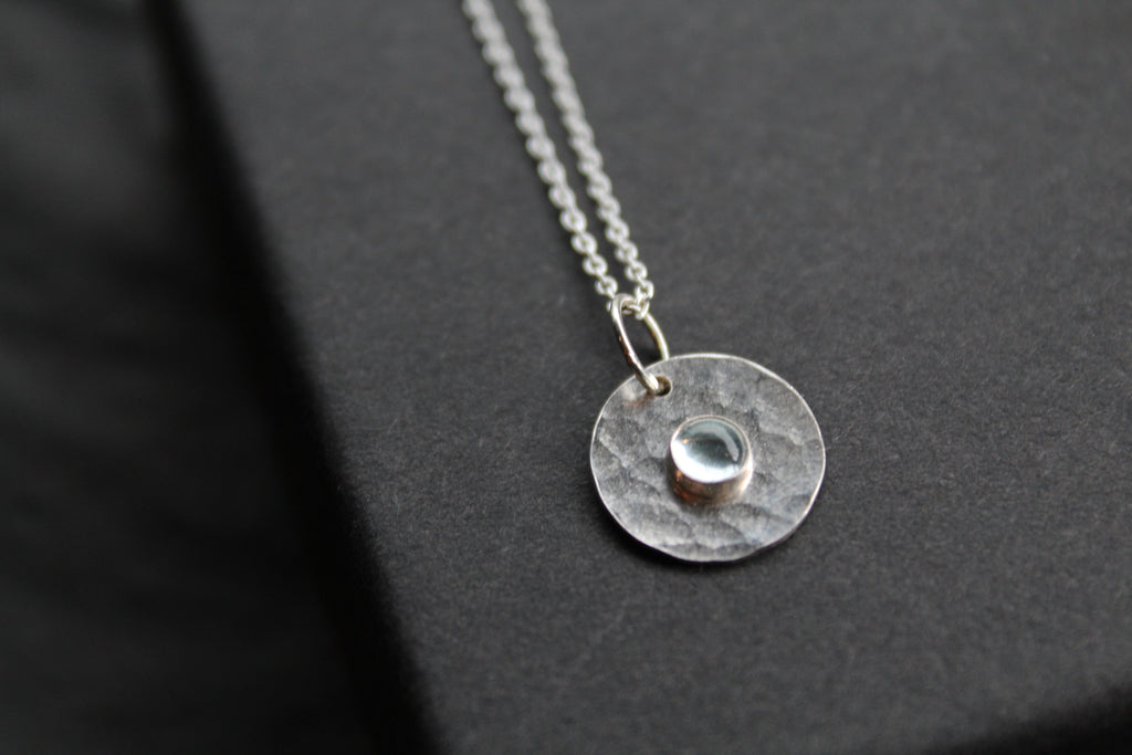 Aquamarine Stone Set Necklace