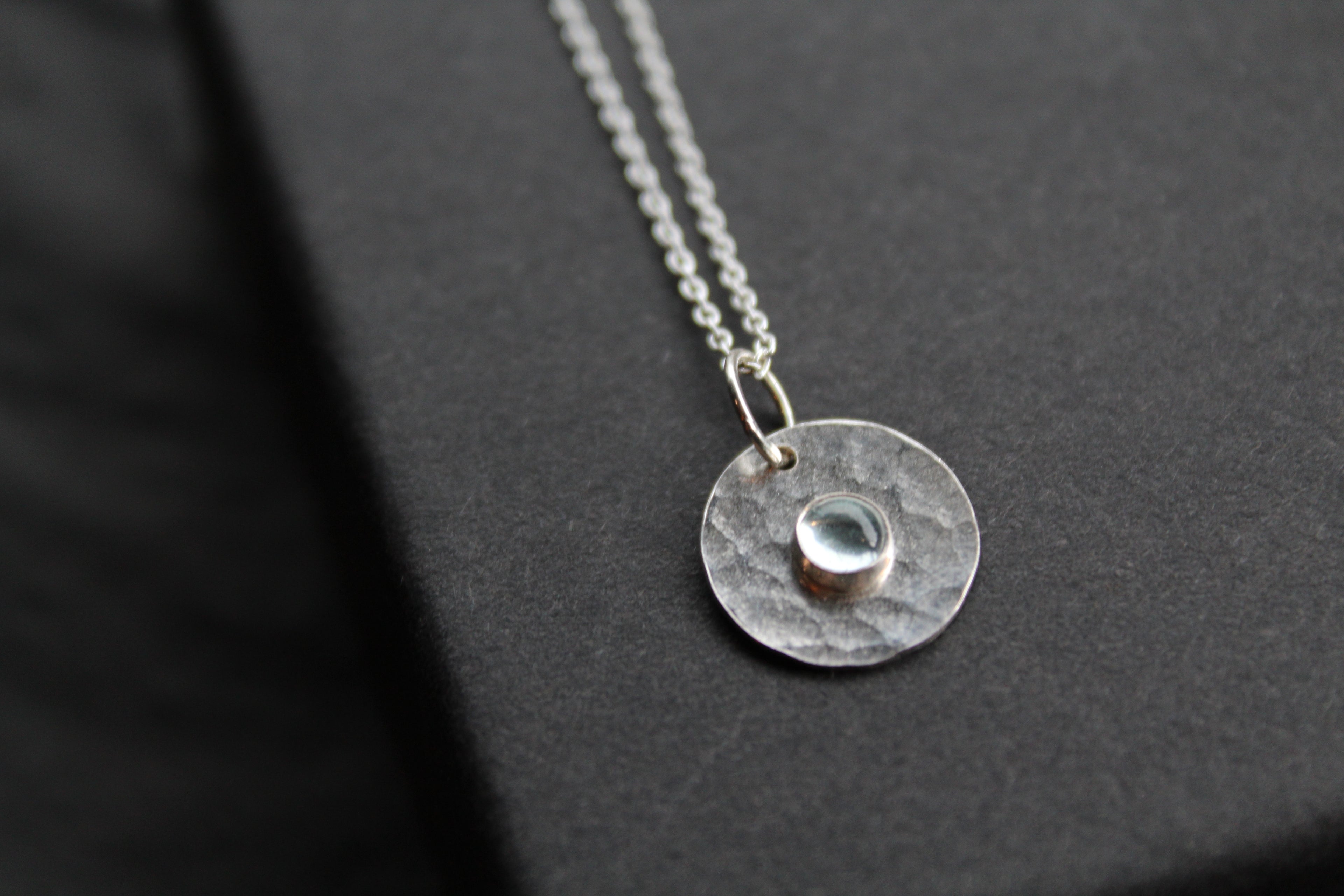 Aquamarine Stone Set Necklace