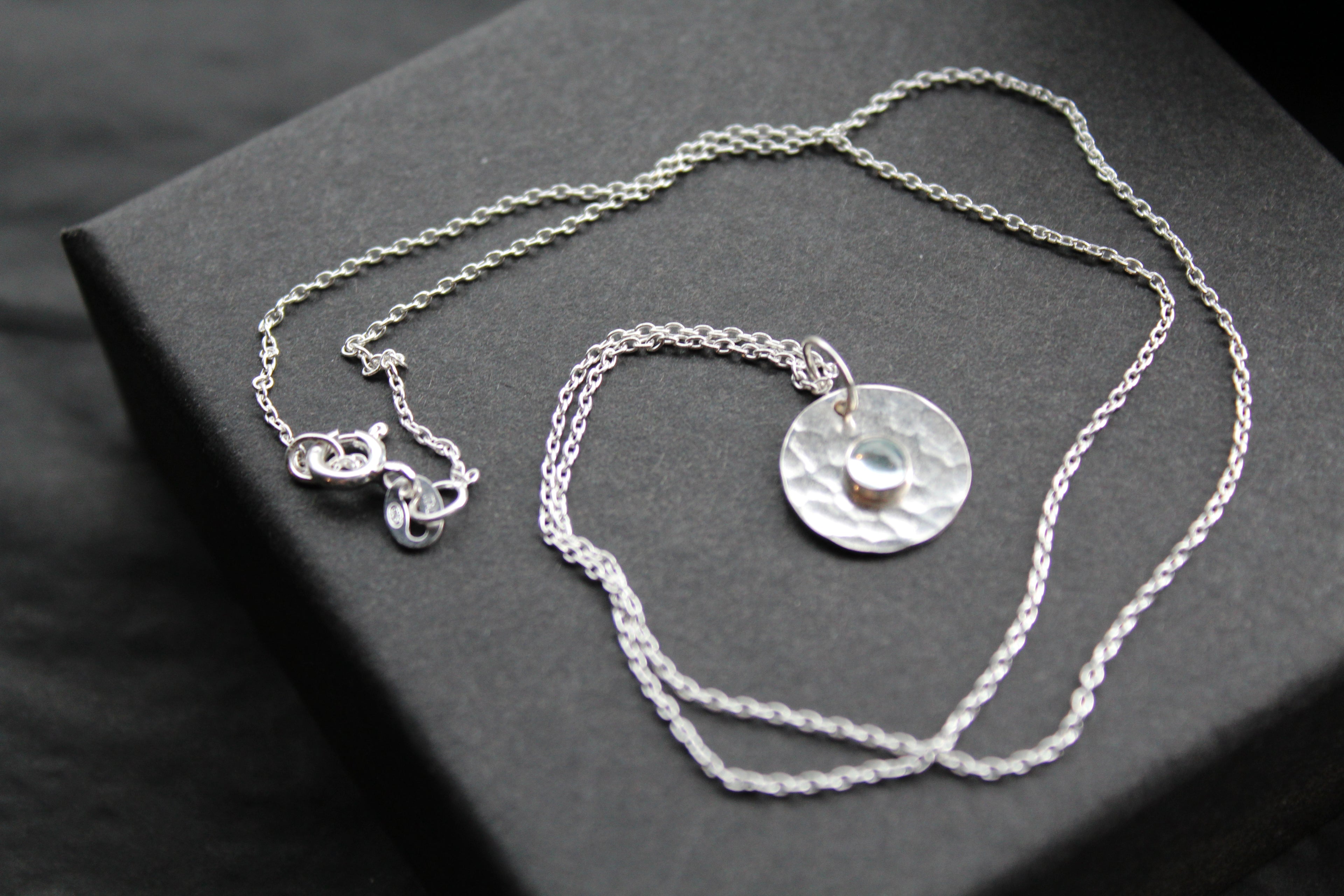 Aquamarine Stone Set Necklace