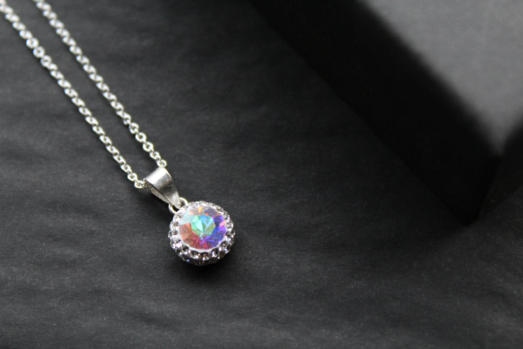 Aurora Borealis Crystal Necklace