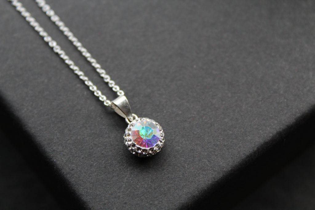 Aurora Borealis Crystal Necklace