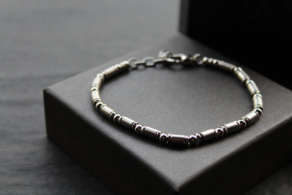 Ball & Barrel Stainless Steel Bracelet