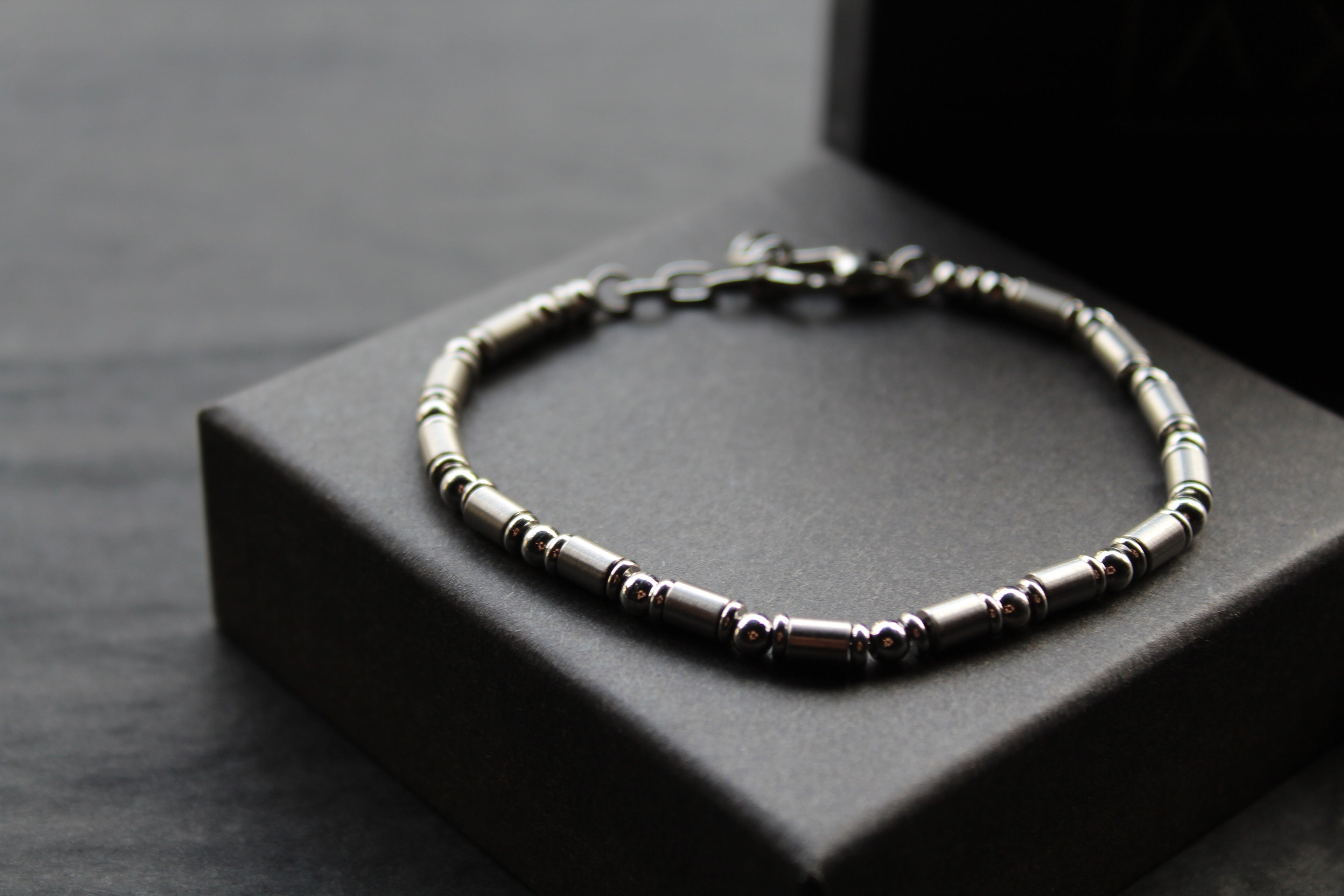 Ball & Barrel Stainless Steel Bracelet