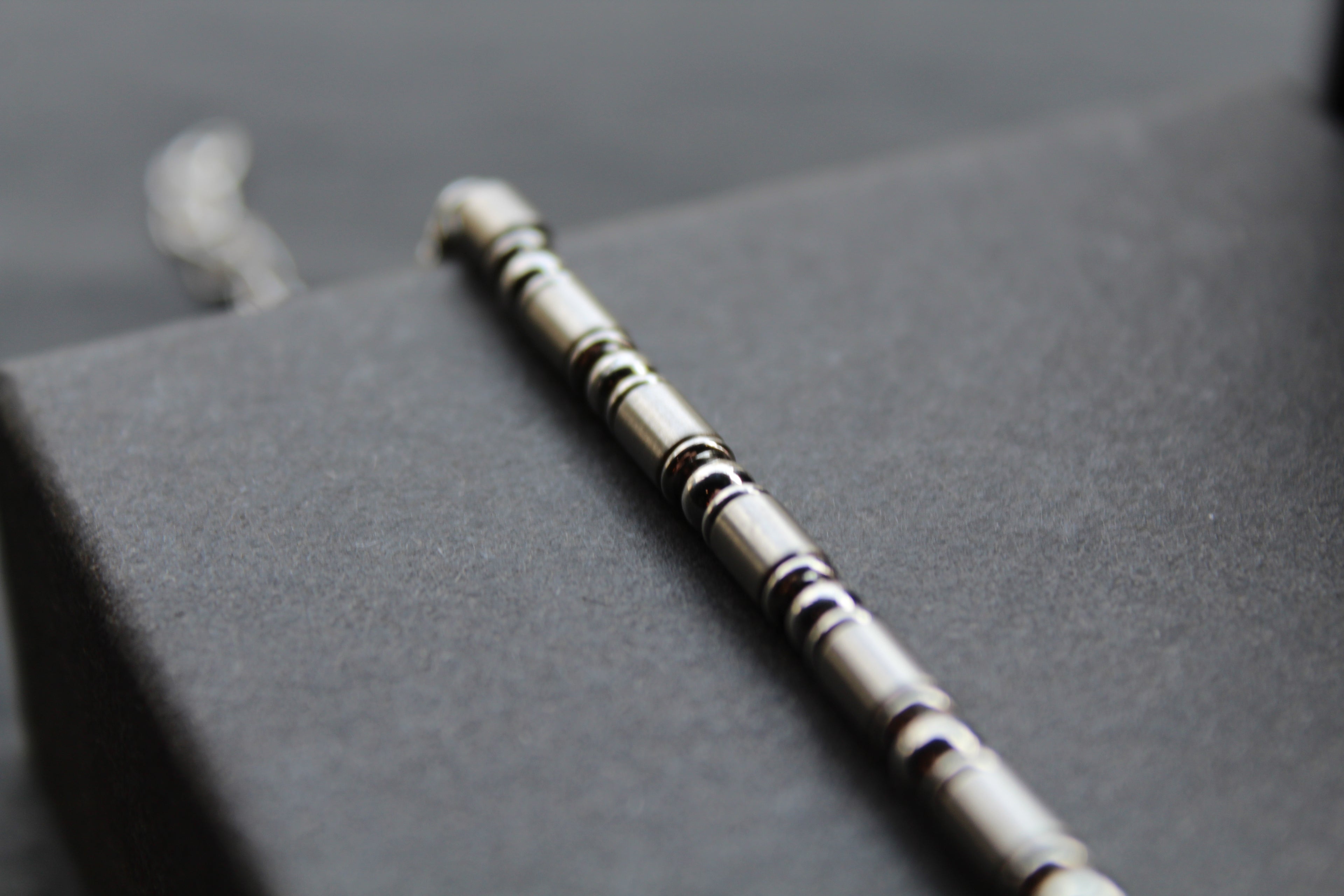Ball & Barrel Stainless Steel Bracelet