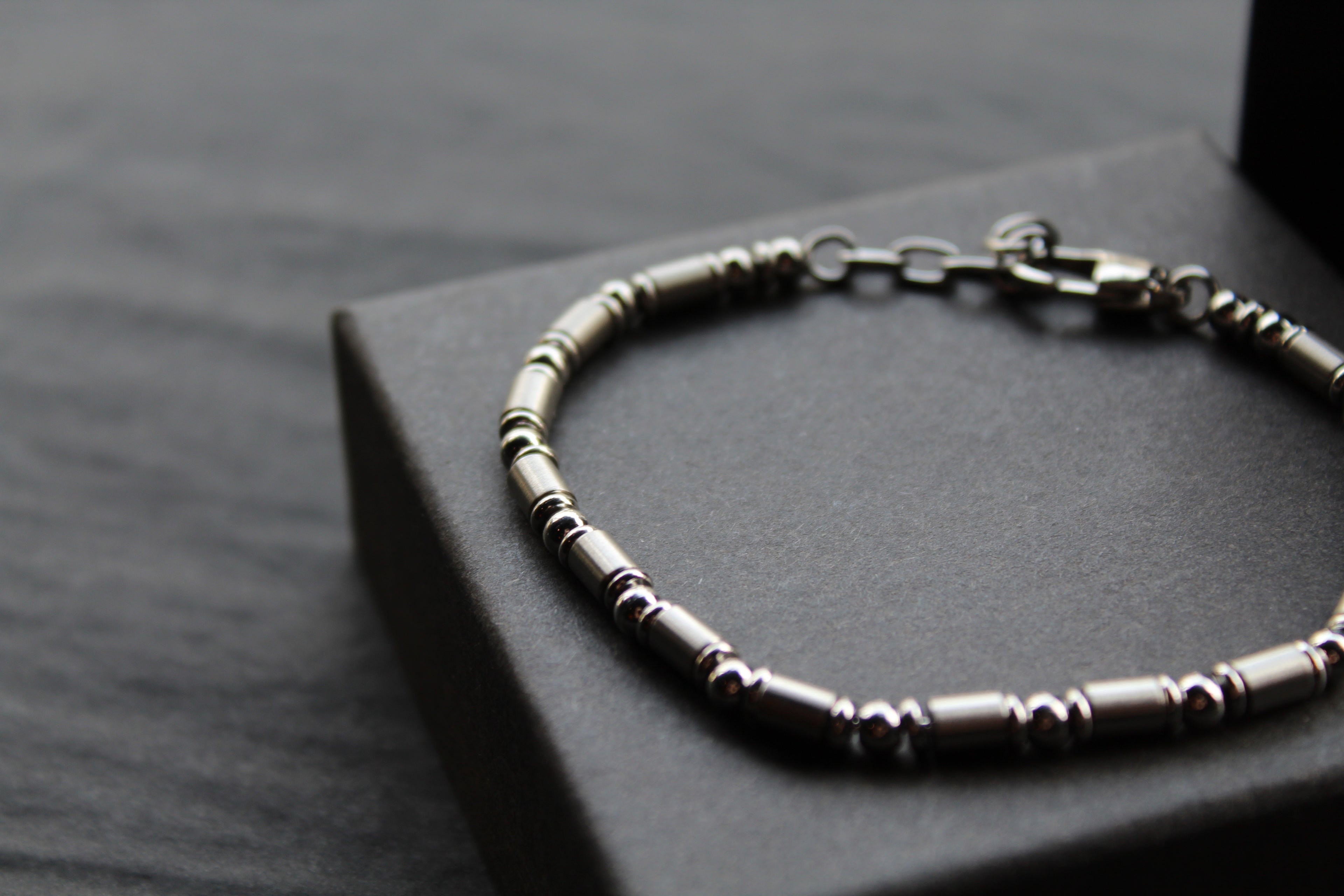 Ball & Barrel Stainless Steel Bracelet