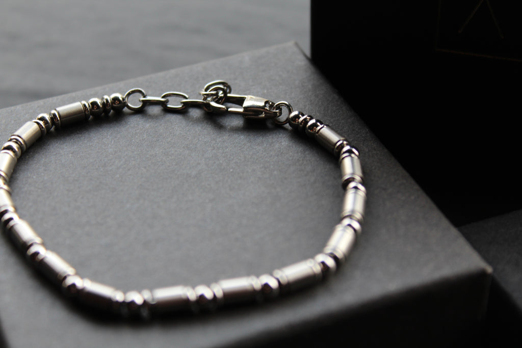 Ball & Barrel Stainless Steel Bracelet