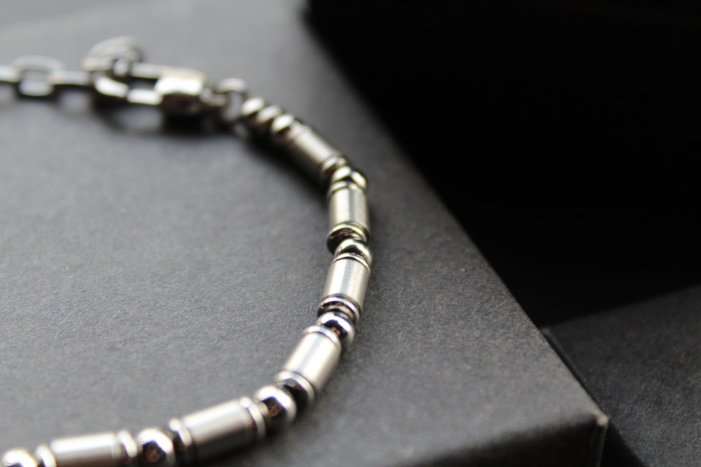 Ball & Barrel Stainless Steel Bracelet