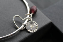 Load image into Gallery viewer, Barmouth Purple Heart Charm Bracelet
