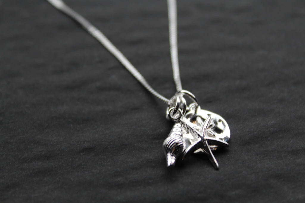 Beach Inspired Silver Necklace