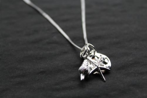 Beach Inspired Silver Necklace