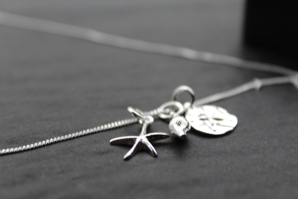 Beach Inspired Silver Necklace