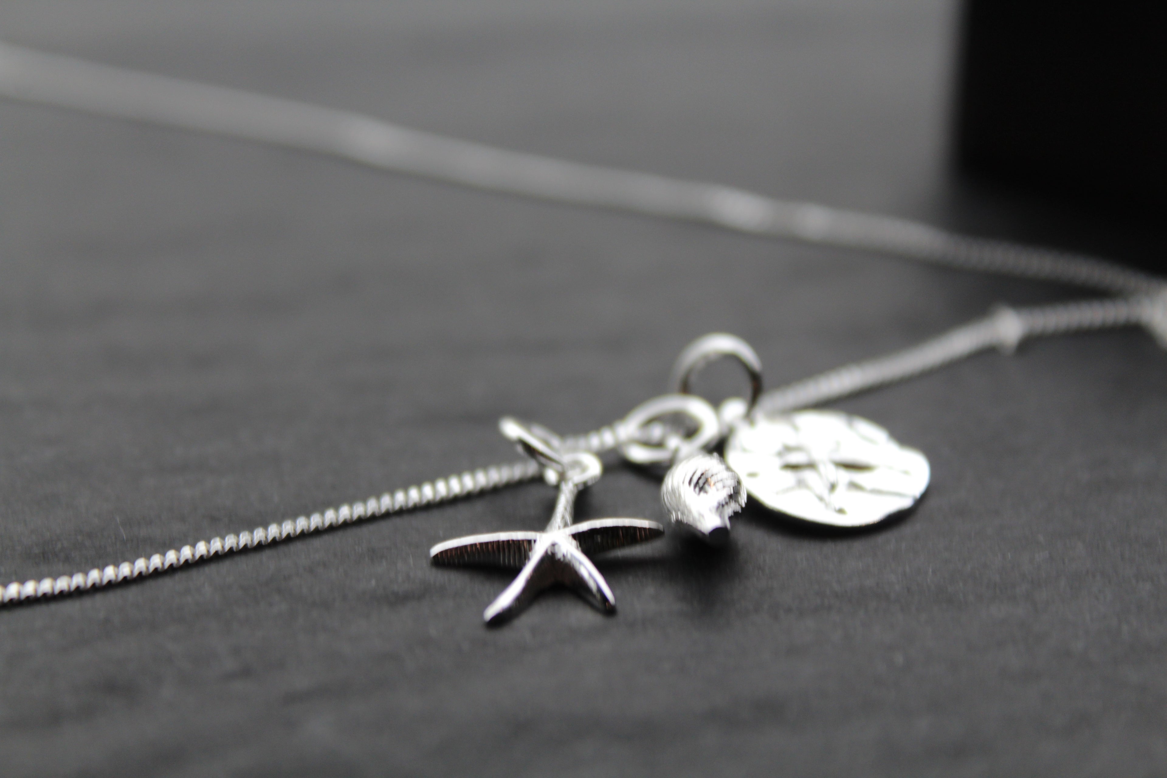 Beach Inspired Silver Necklace