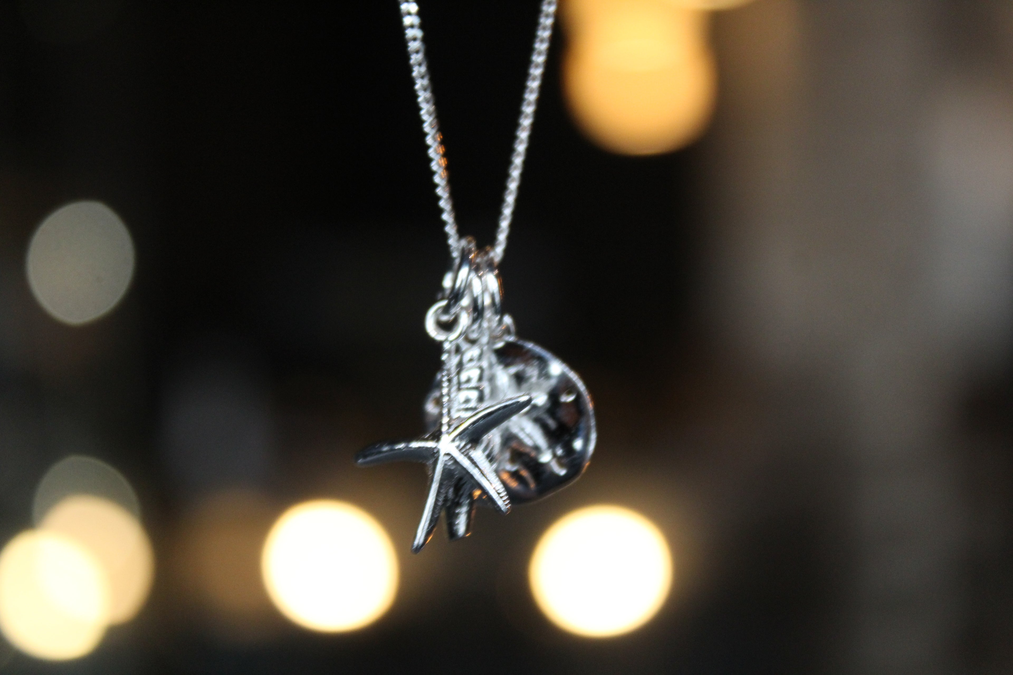 Beach Inspired Silver Necklace