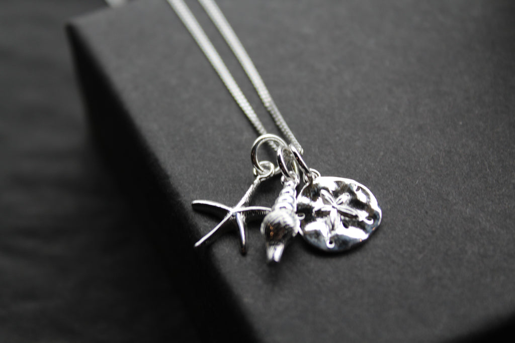 Beach Inspired Silver Necklace