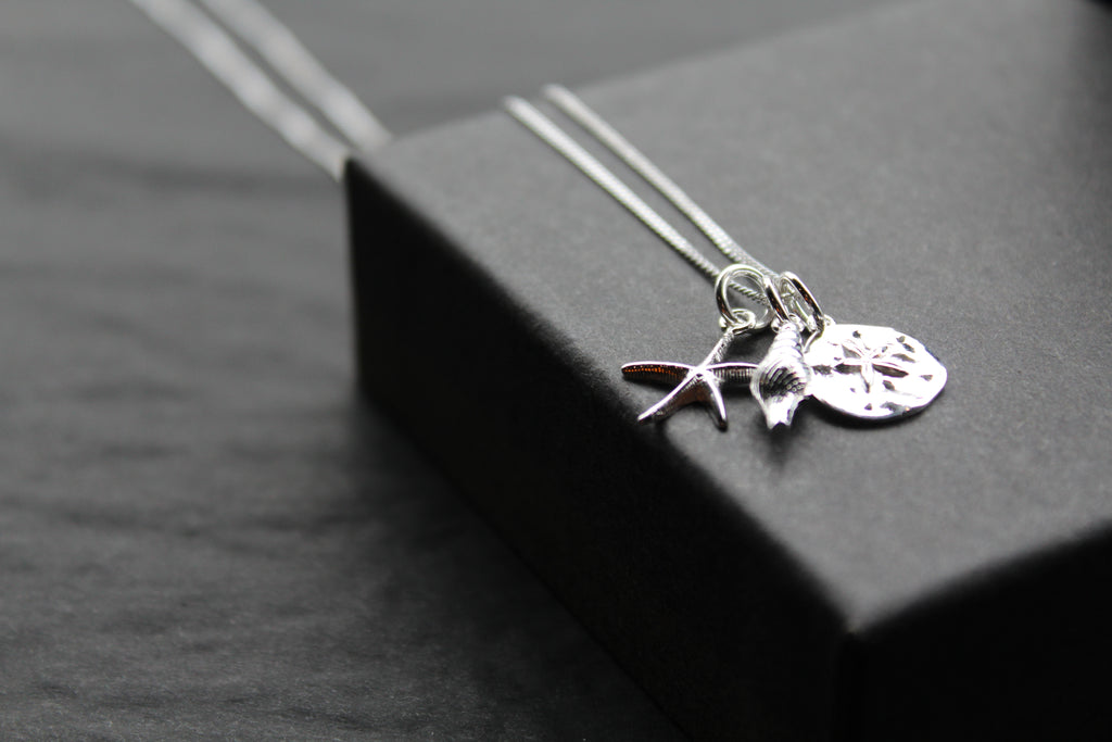 Beach Inspired Silver Necklace