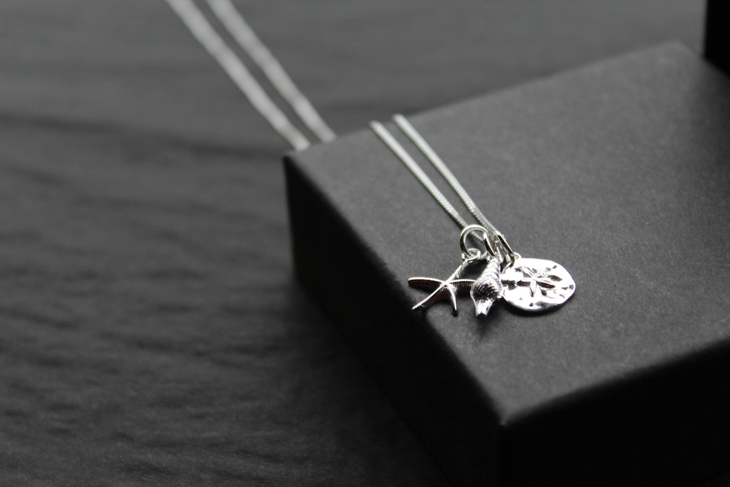 Beach Inspired Silver Necklace